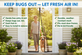 Magnetic Screen Door – Hands-Free Bug Protection